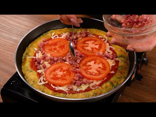 Запеканка из брокколи с сыром и беконом