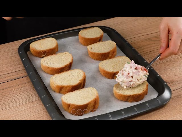 Горячие бутерброды с ветчиной и моцареллой
