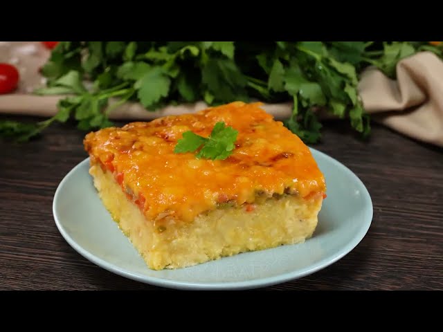 Овощная запеканка с цветной капустой и сыром чеддер