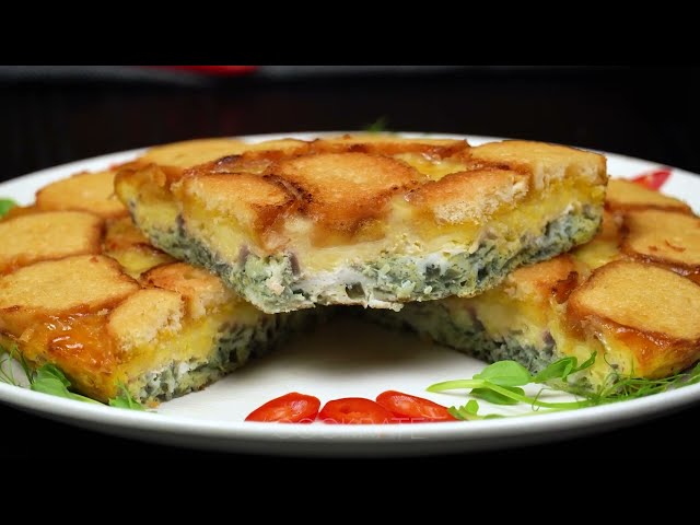 Яичница с красным луком и моцареллой