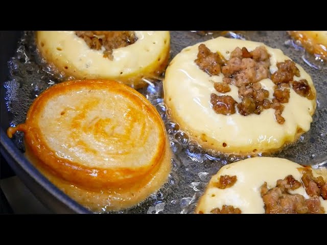 Ленивые пирожки с мясом на кефире