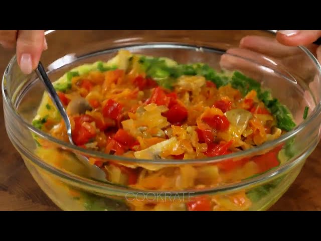 Запеканка из куриной печени с овощами и сыром