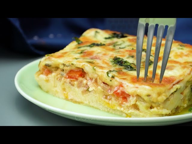 Запеканка из цветной капусты с грибами и овощами