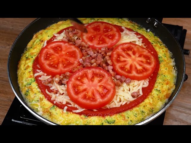 Брокколи-запеканка с сыром и беконом