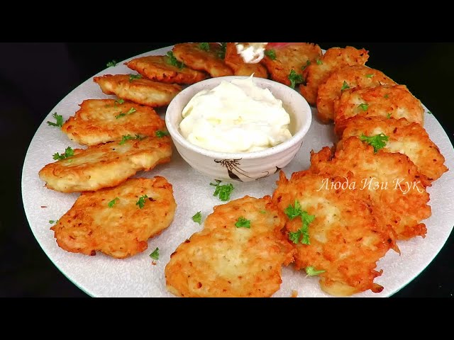 Картофельные драники с курицей
