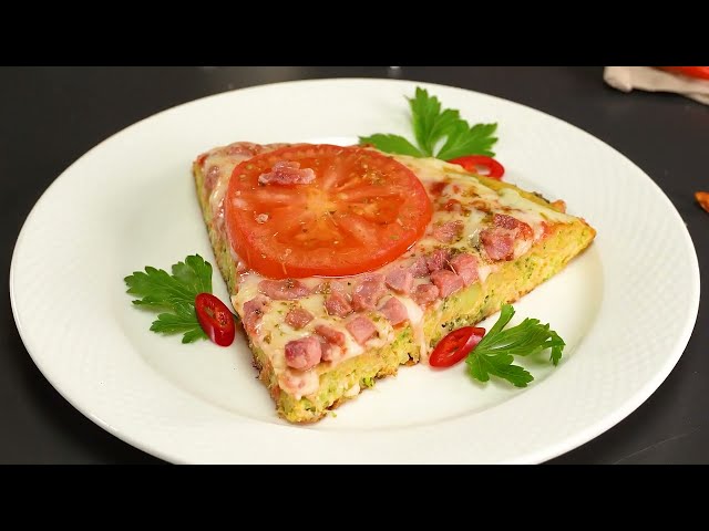 Запеканка из брокколи с беконом и моцареллой