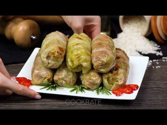 Классические голубцы с мясом и рисом