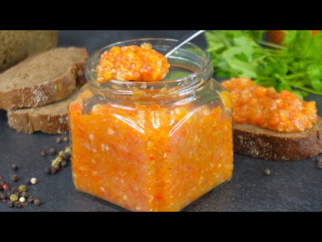 Овощная икра из кабачков с томатной пастой