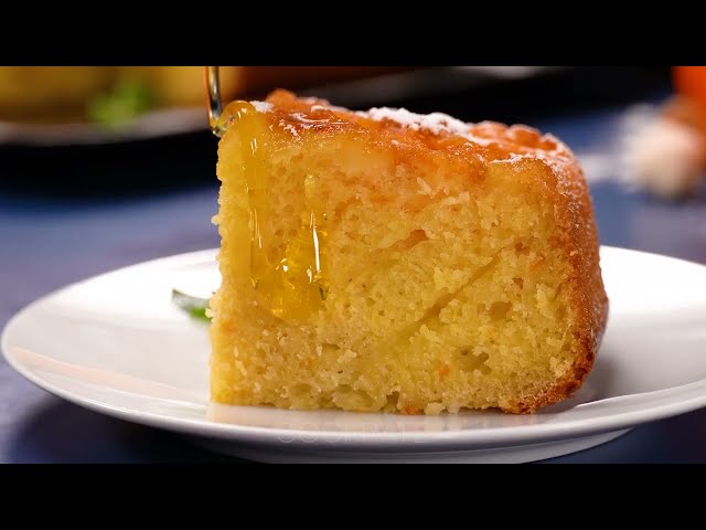 Мандариновый пирог с цедрой и сиропом
