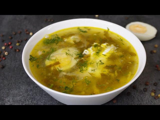 Щавелевый суп с мясом на кости