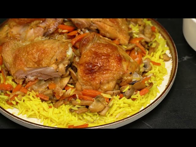 Фаршированная капуста с курицей, рисом и грибами