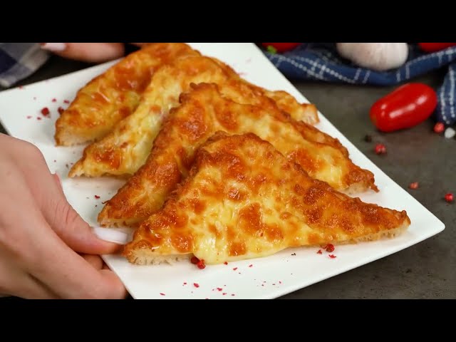 Сытные тосты с томатами и моцареллой