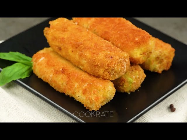 Хрустящие палочки из капусты с моцареллой и соусом