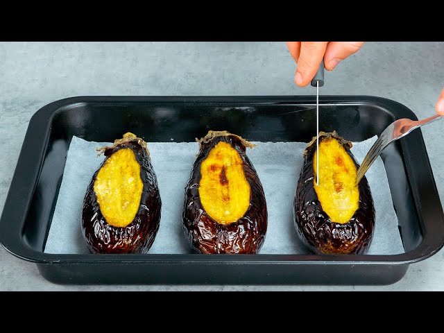 Нежные лодочки из баклажан с картофельным пюре и овощами