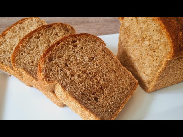 Домашний пшенично-ржаной хлеб с медом и солодом