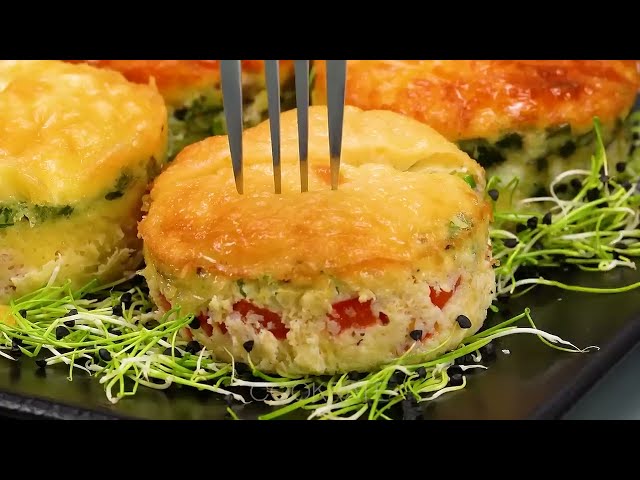 Фриттата с ветчиной, сыром и овощами