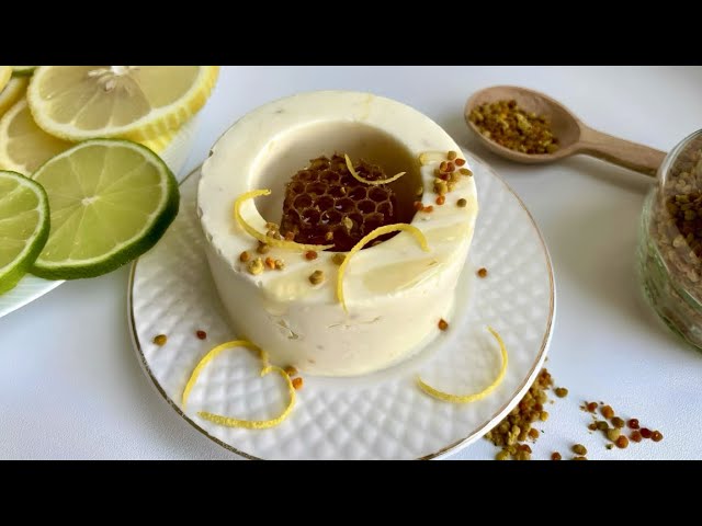 Десерт из творога с мёдом и пыльцой