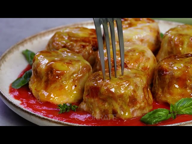 Классические голубцы с мясом и рисом