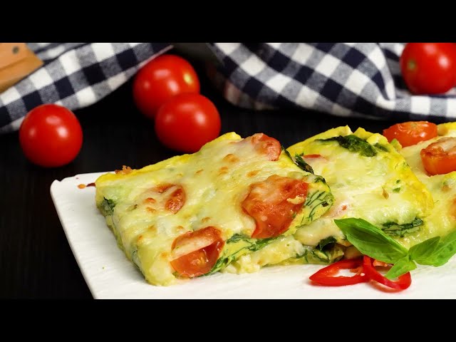 Овощная запеканка с моцареллой и йогуртом