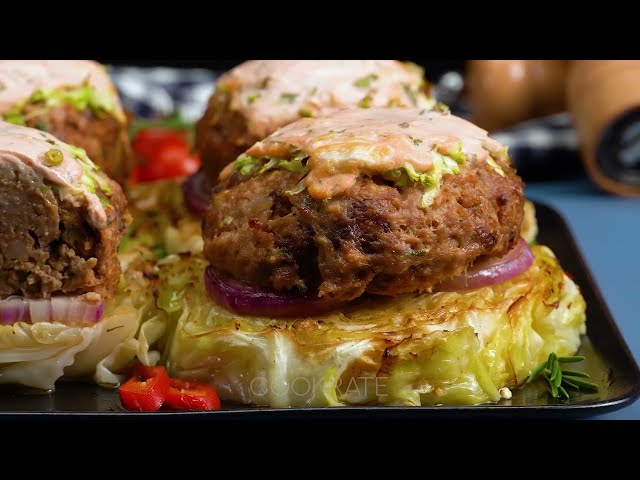 Хрустящая капуста с фаршем в духовке