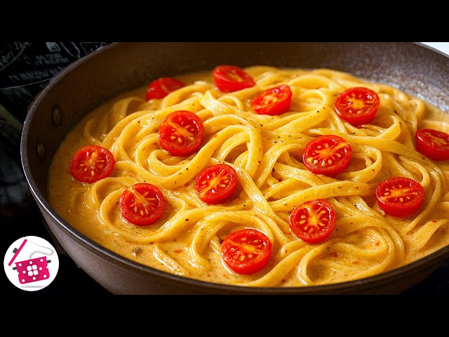 Паста с кабачком, черри и сливочным соусом