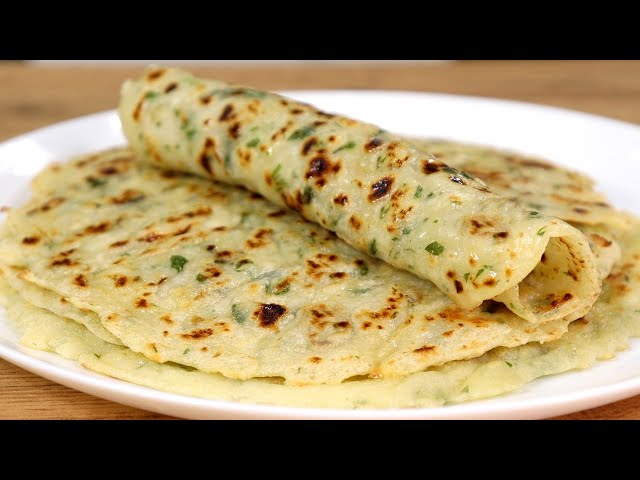 Чесночные лепёшки на сковороде