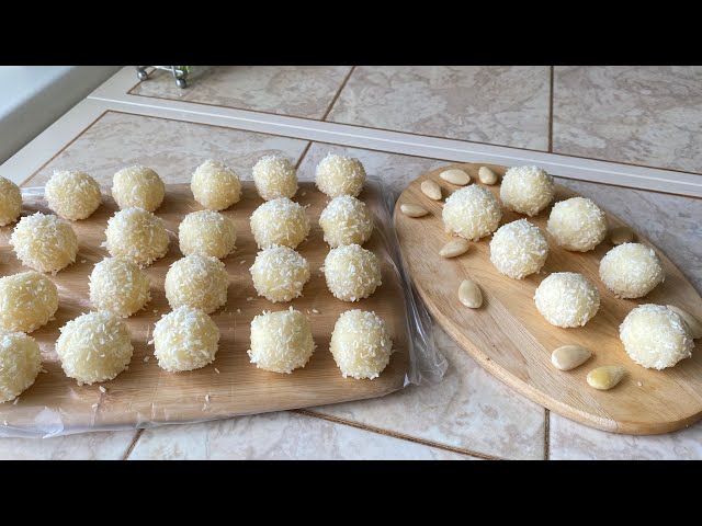 Домашние конфеты с кокосовой начинкой
