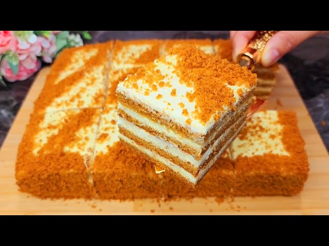 Медовик с нежным творожным кремом Медовик с нежным творожным кремом