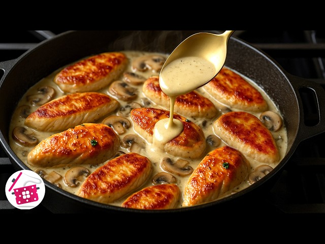 Сочная курица в сливочно-грибном соусе
