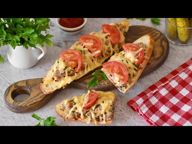 Ленивый бургер с мясной начинкой