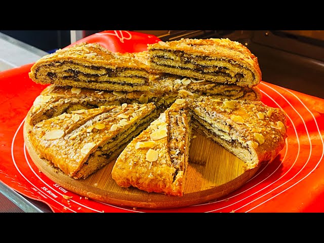 Песочный пирог с ореховой начинкой Песочный пирог с ореховой начинкой