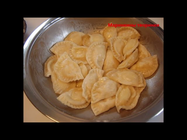 Домашние вареники с вишней и картошкой