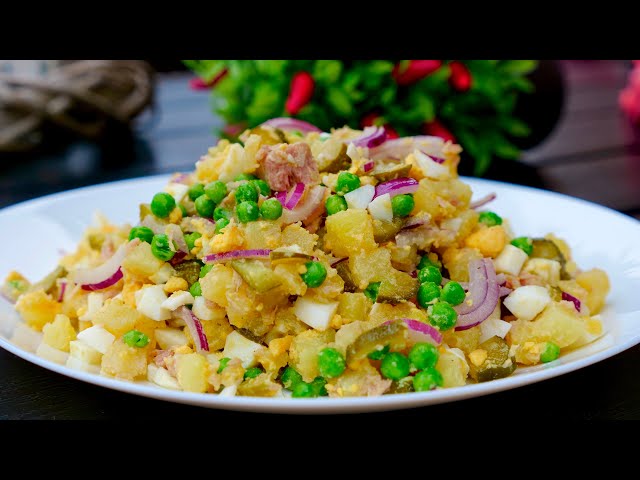 Салат с тунцом и зелёным горошком Салат с тунцом и зелёным горошком