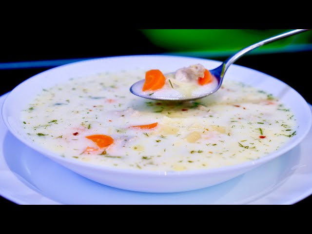 Сырный суп с курицей и лапшой Сырный суп с курицей и лапшой