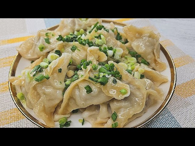 Вареники с мясом, картофелем и луком