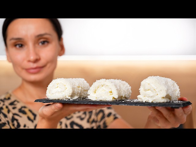 Кокосовый десерт с молочным кремом