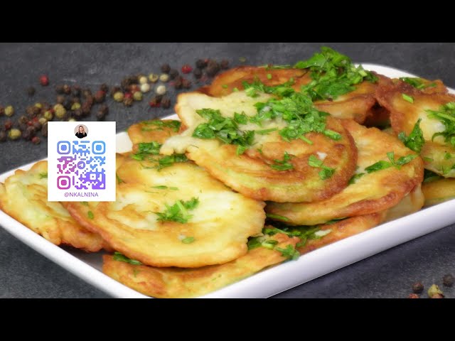 Кабачки в кляре с чесночным соусом