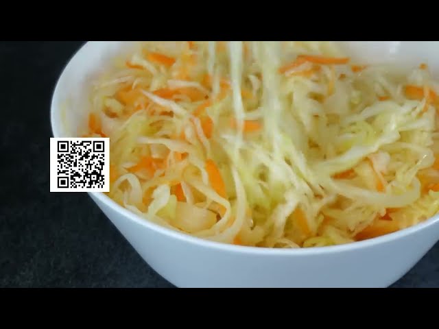 Хрустящий салат из белокочанной капусты