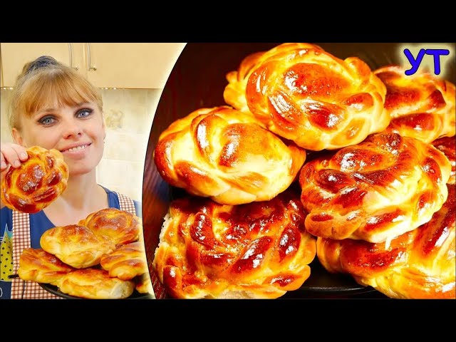 Пышные дрожжевые булочки с яблоками Пышные дрожжевые булочки с яблоками