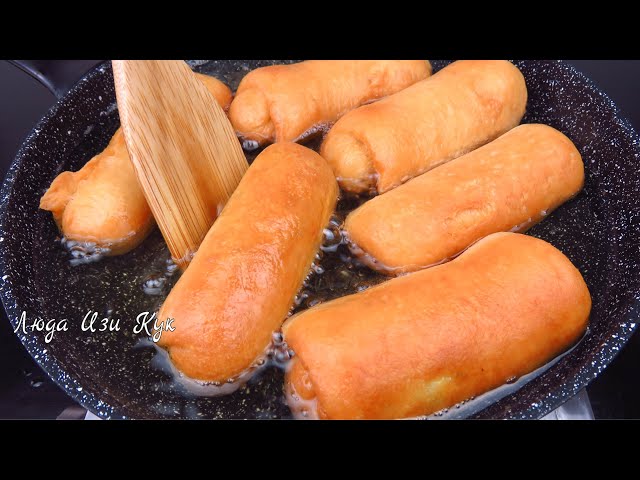 Жареные пирожки с яйцом и зелёным луком Жареные пирожки с яйцом и зелёным луком